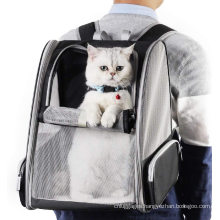 Eco-friendly Breathable & Foldable Carrier Backpack Pet Back Pack Carrying Travel Bag for Small Dog Cat
